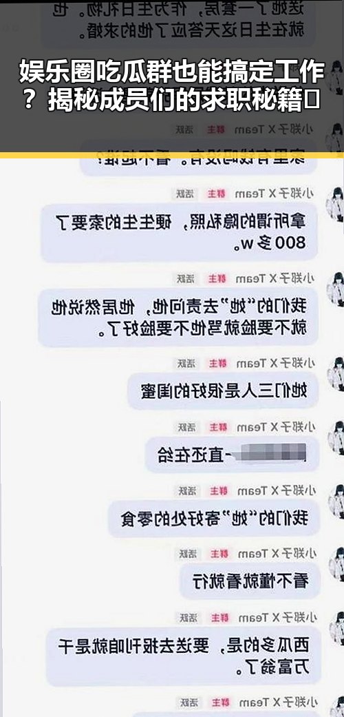 娱乐圈吃瓜群也能搞定工作？揭秘成员们的求职秘籍✨